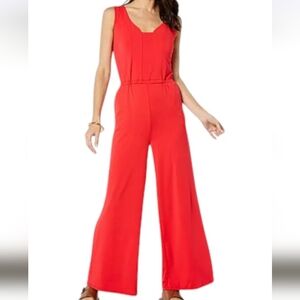 C. Wonder Wide Leg Red Jumpsuit Women's Size 3X